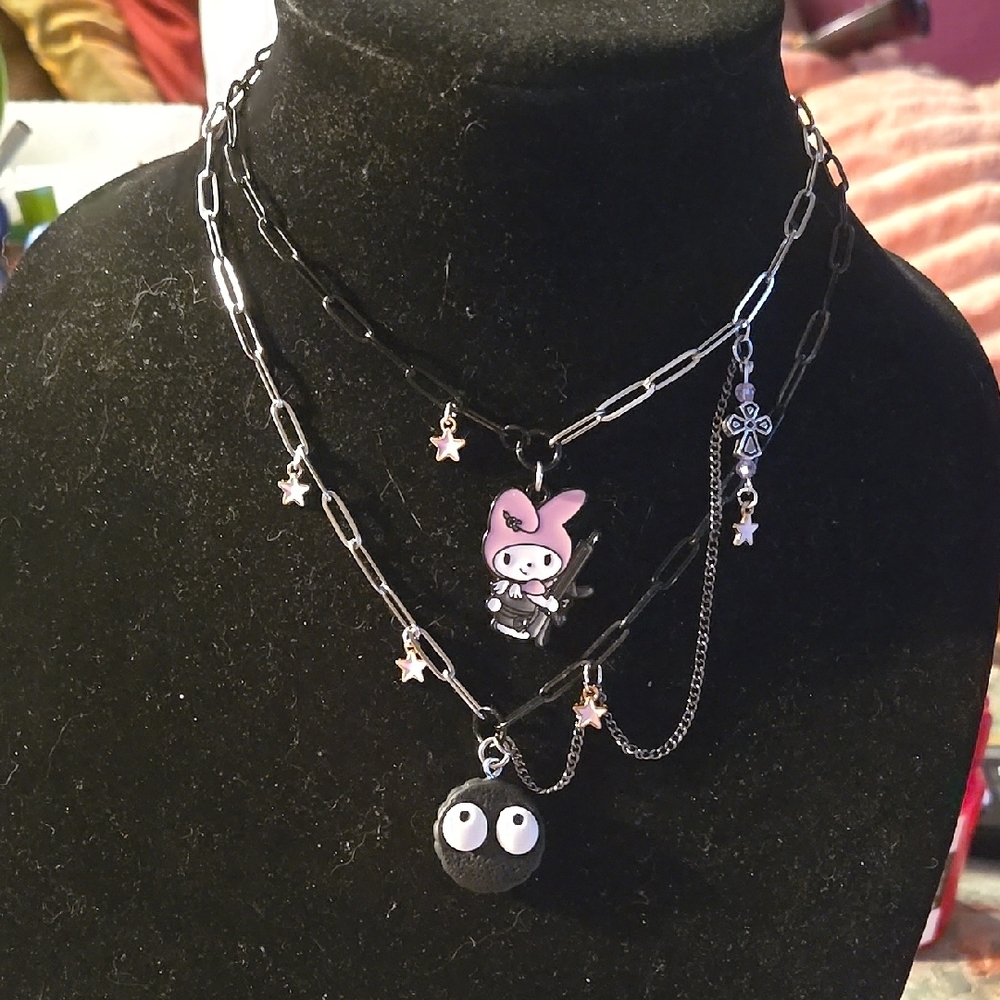 My Melody Multi-Layer Necklace with Cute Charms